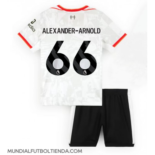 Camiseta Liverpool Alexander-Arnold #66 Tercera Equipación Replica 2024-25 para niños mangas cortas (+ Pantalones cortos)